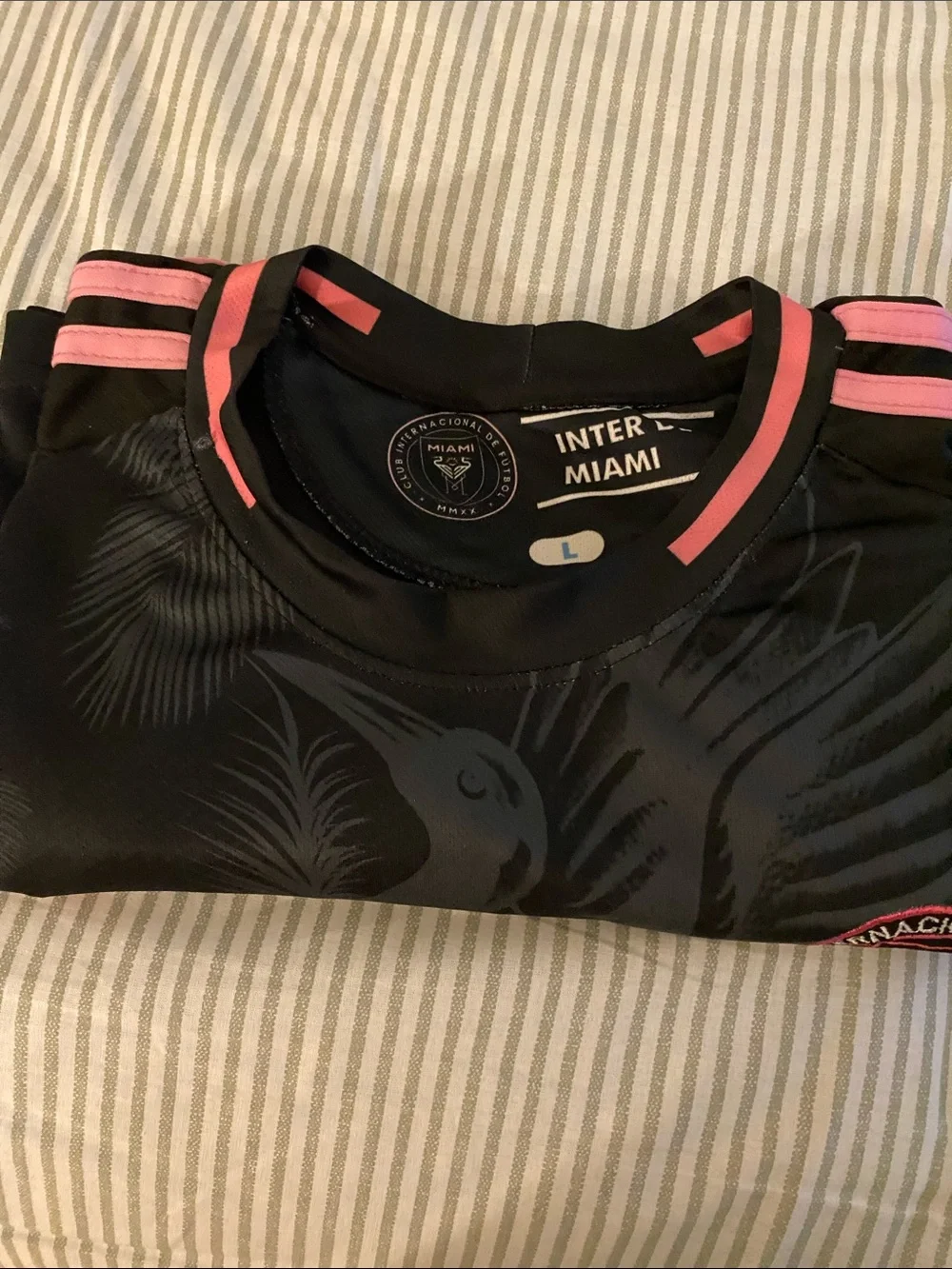 adidas Messi #10 Soccer Jersey in Black and Pink